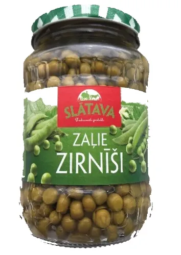 SLĀTAVA Zaļie zirnīši 690 g